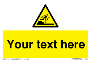 Custom warning Submerged step or steps